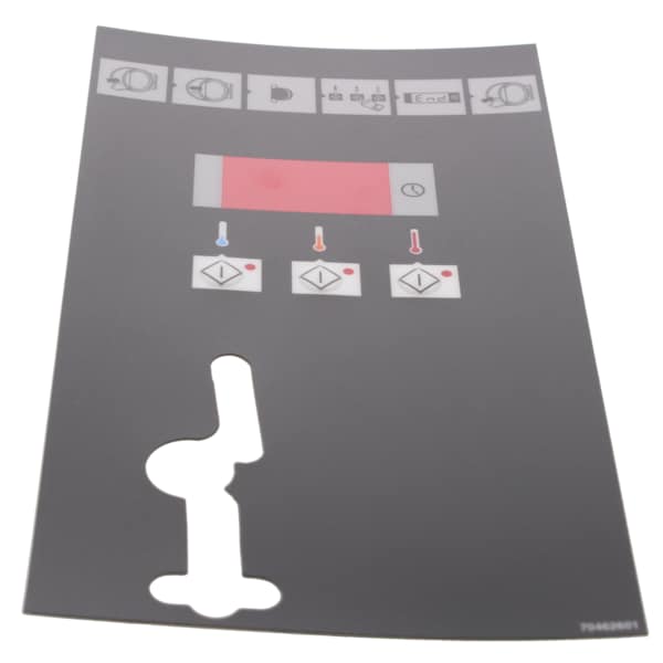 OVERLAY, CONTROL DX4 SINGLE COIN T30/T45